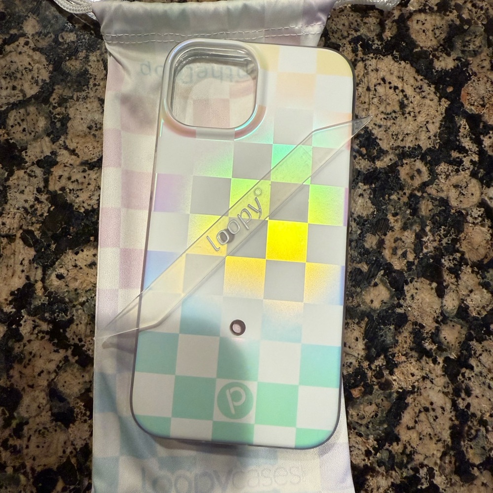 Loopy Case Checkered Phone Case - Multicolor